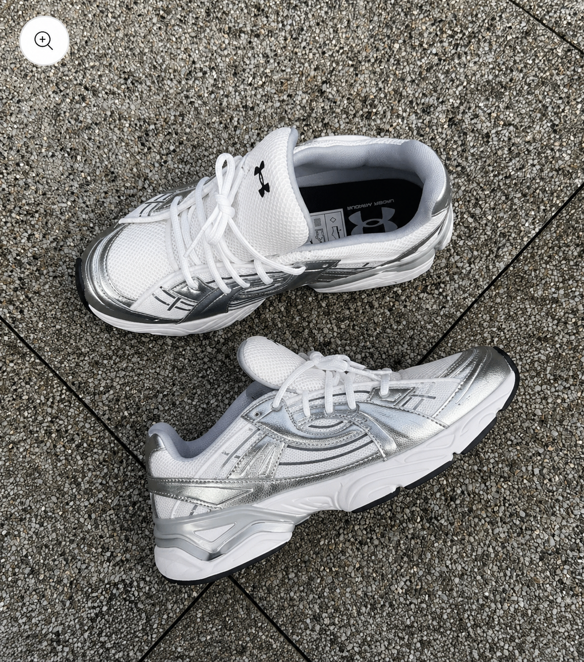 UNDER ARMOUR SOLA WHITE METALLIC SILVER
