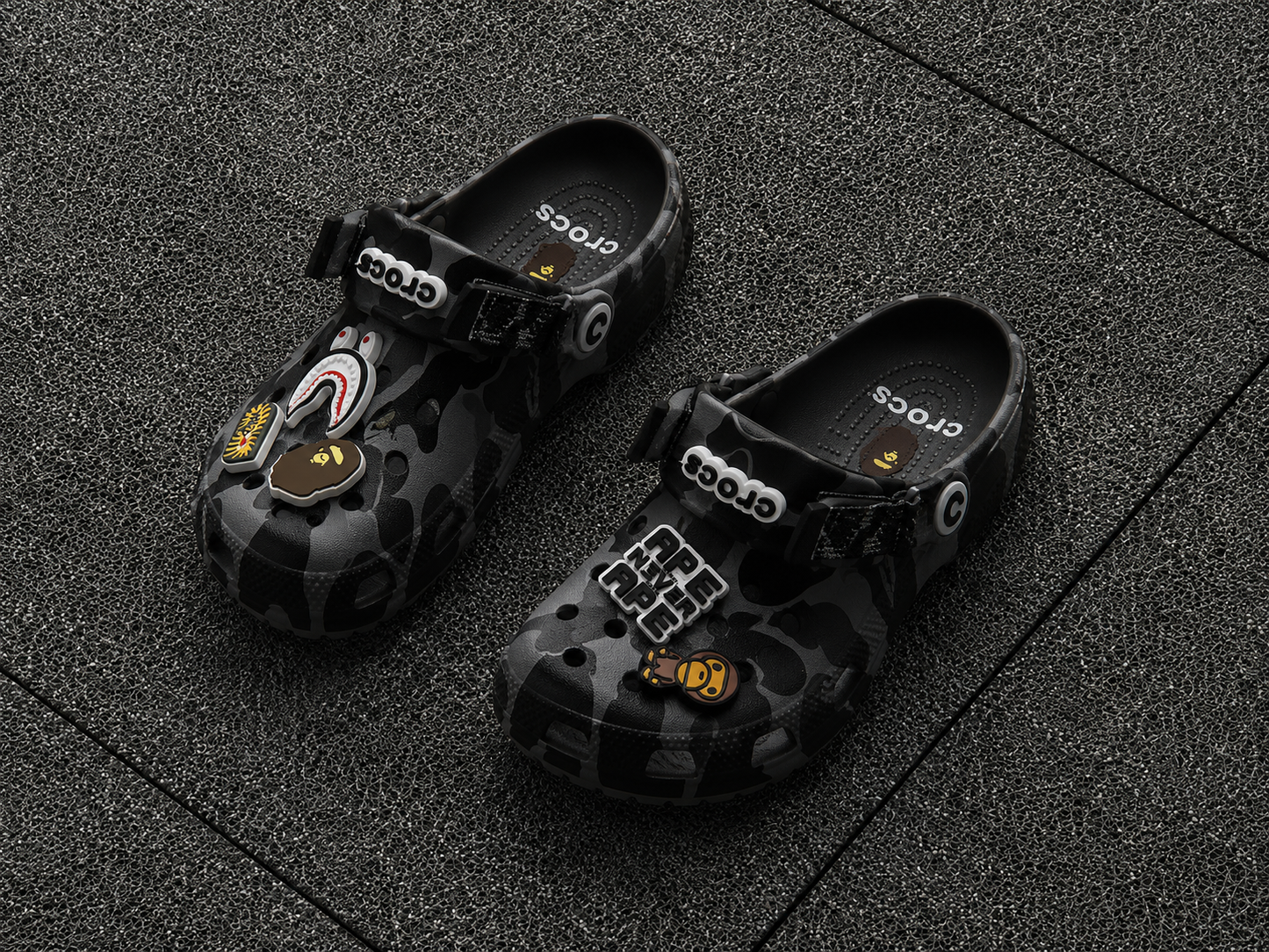 Crocs Bape Camo Custom Black