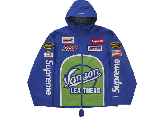 Supreme Vanson Leathers GORE-TEX Shell Jacket Royal