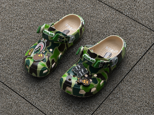 Crocs Bape Camo Green