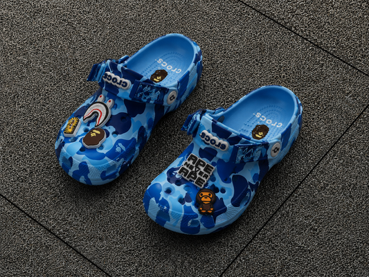 Crocs Bape Camo Custom Blue